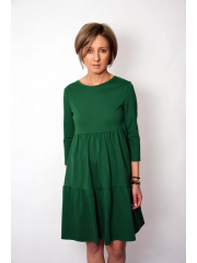 BLUM - midi dress with frills - green