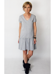 IBIZA - cotton dress with a frill