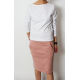 OLGA - sweatshirt with pockets - dirty pink