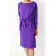 KIKA - cotton midi dress - violet