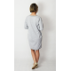KARO - cotton mini long sleeve dress