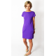 PAULA - cotton mini dress - violet