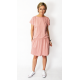 SPALLA - mini cotton dress - dirty pink