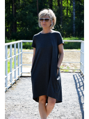 TESSA - A-shaped dress with short sleeves