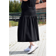 RENA - creased midi skirt with pockets