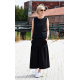 RENA - creased midi skirt with pockets