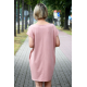 IRGA - BAUMWOLLE KLEID MIT EXTENSIVER ZURÜCK - schmutziges Rosa -