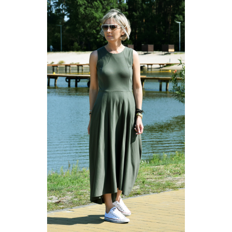 sukienka AUDREY - kolor KHAKI