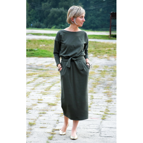 sukienka NINA - kolor KHAKI
