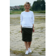OLGA - midi cotton skirt with pockets - khaki
