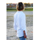 bawełniana bluzka LARISA - kolor biały